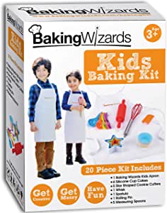 Baking Wizards Deluxe Kids Baking Set With Apron.