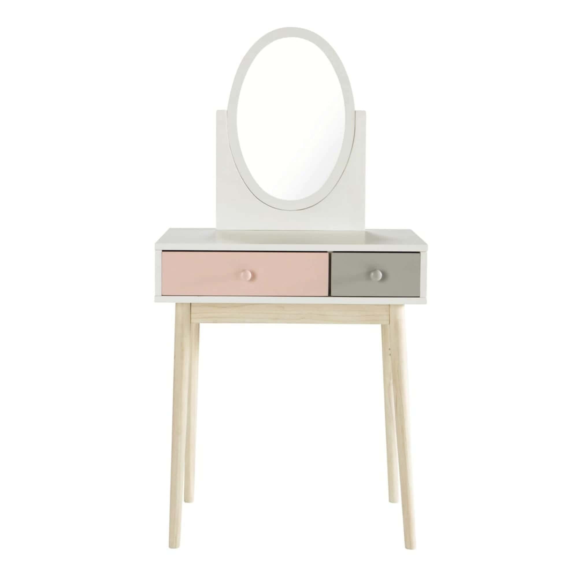 BLUSH Pink and White Vintage Dressing Table