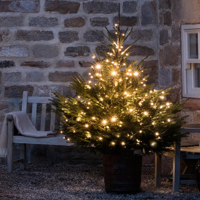 Lights4Fun Ten Metre Warm Light LED Connectable Christmas Lights.