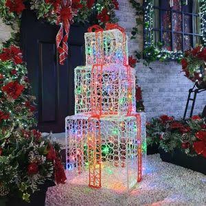 B&Q Multicolour LED Parcel Silhouette.