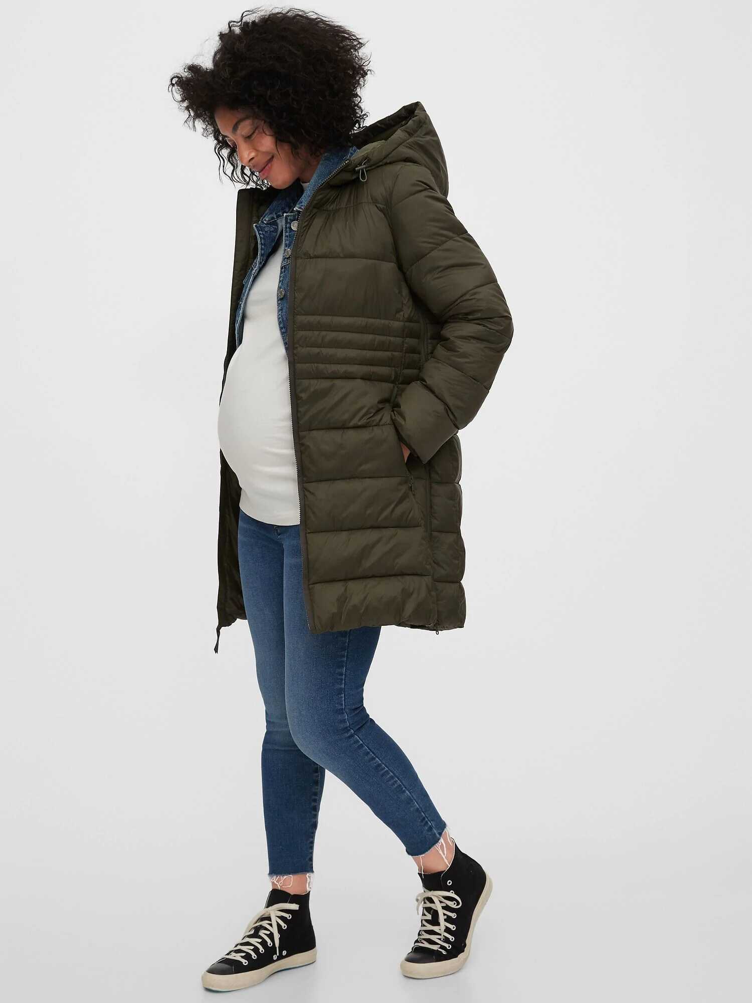 GAP Maternity Upcycled Puffer Jacket