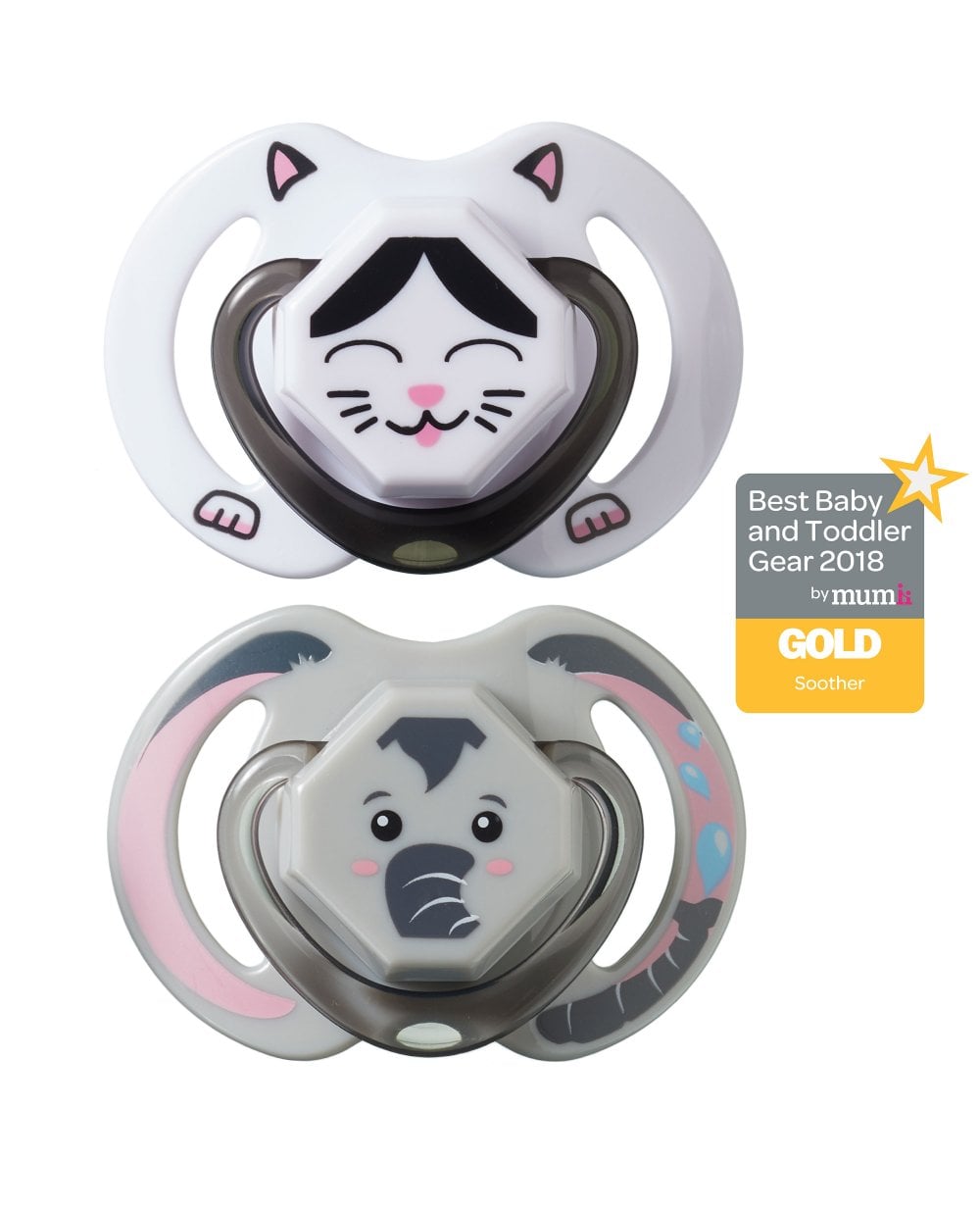 Fun Animal Face Dummies - Nuby