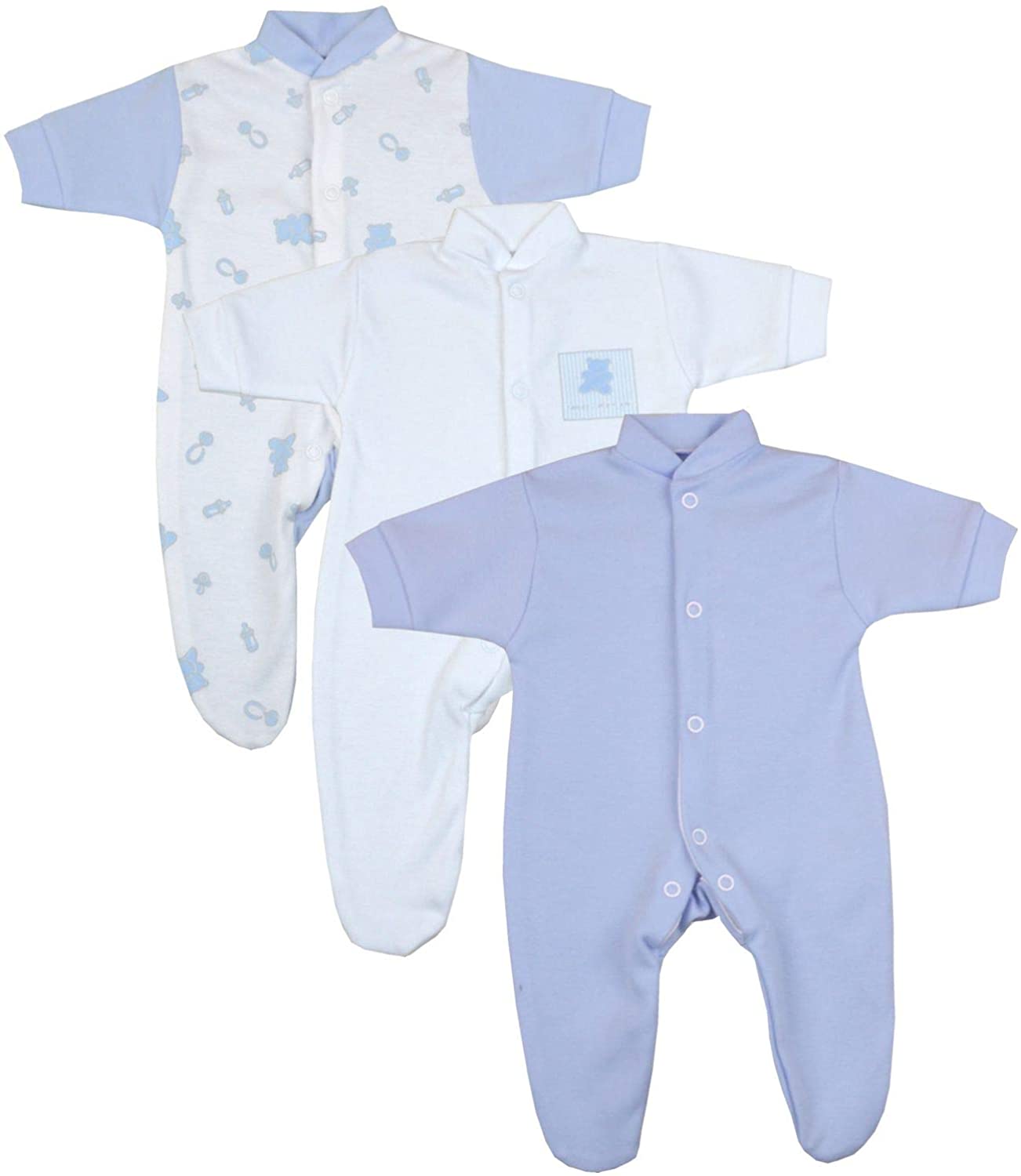 Early/Premature Baby Sleepsuits Pack of 3