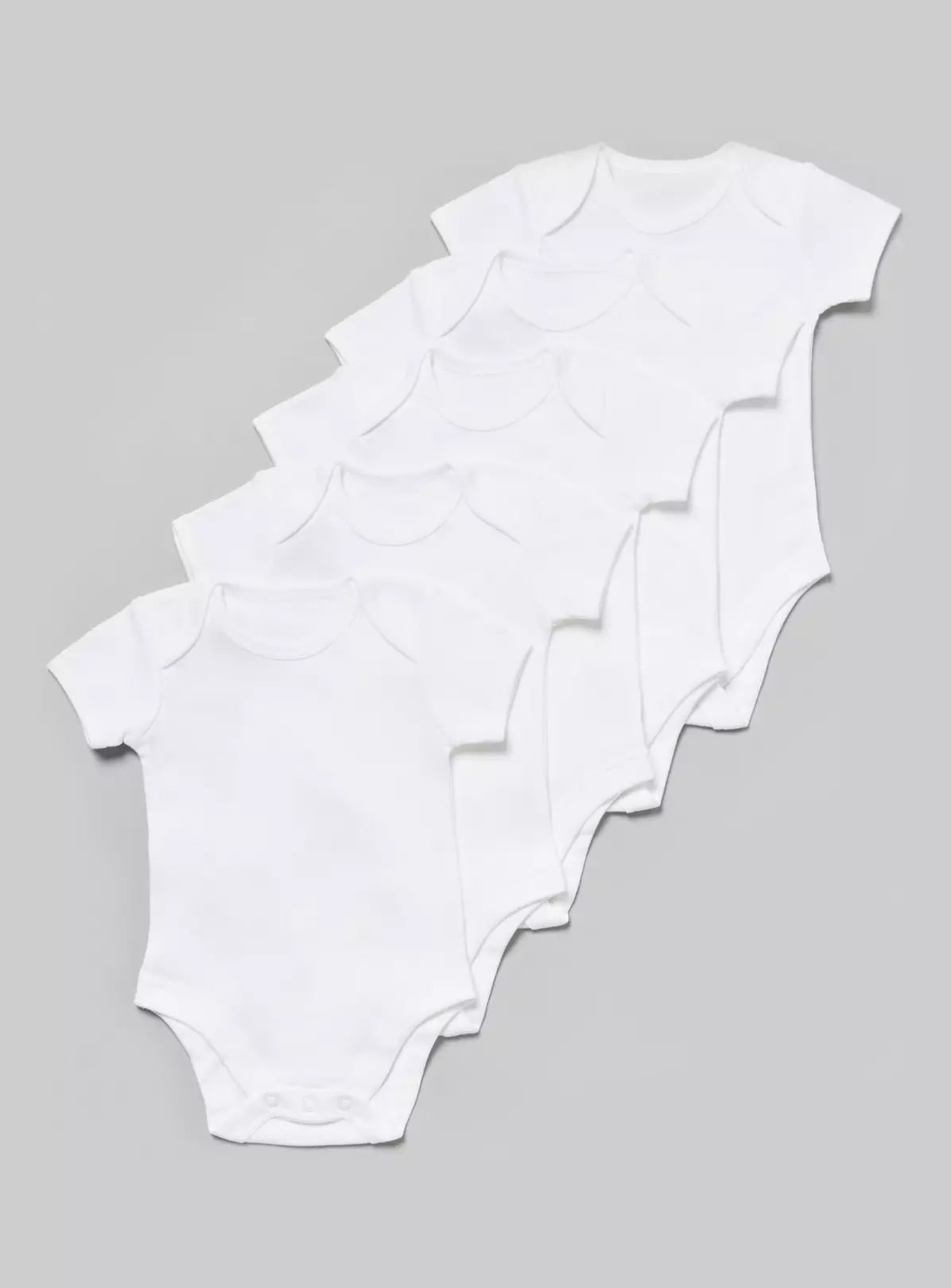 White Bodysuits 5 Pack - Argos