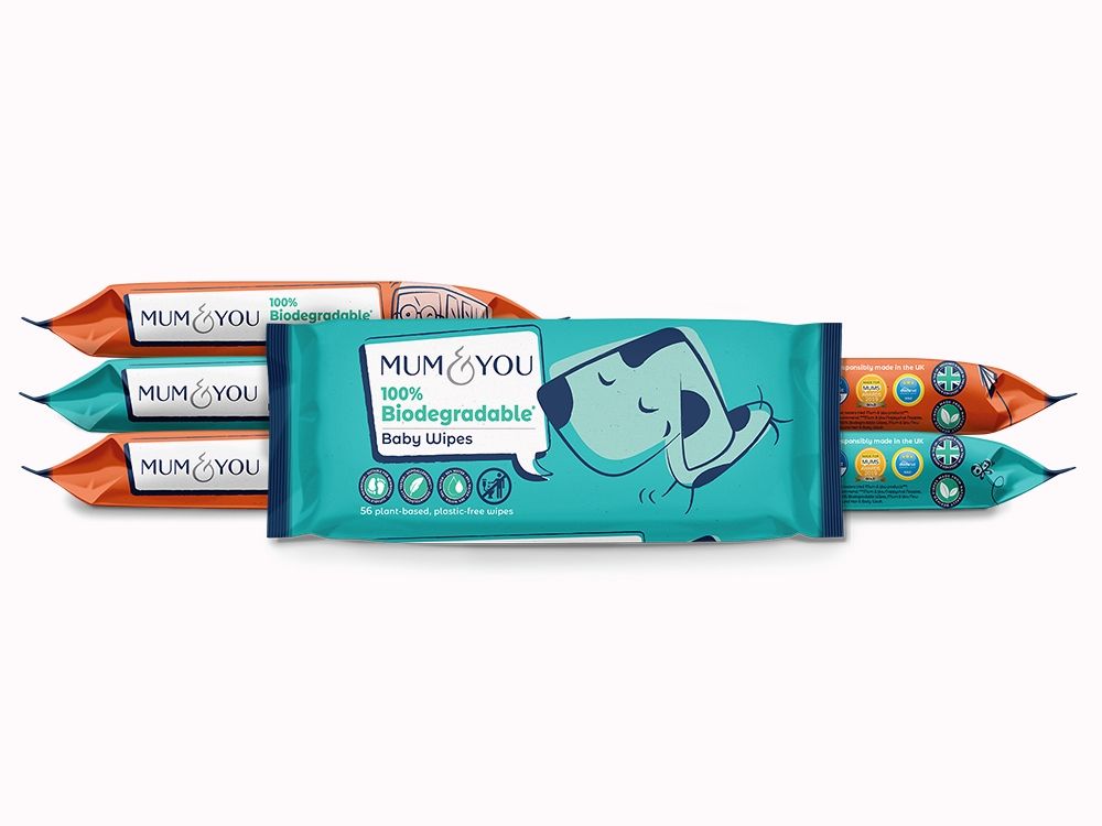 Mum&You 100% Biodegradable Baby Wipes
