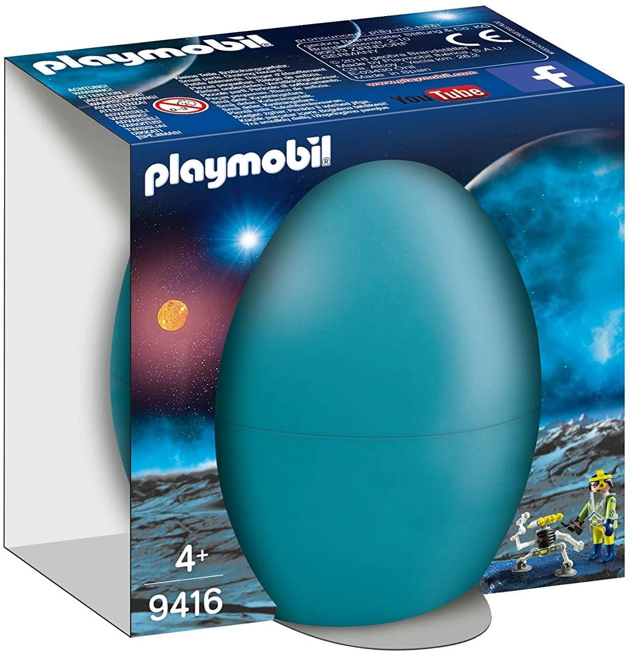 Playmobil Space Agent With Robot Gift Egg