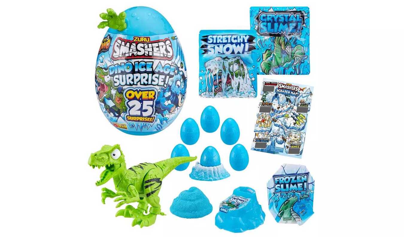 Smashers Dino Ice Age Surprise Egg With Over 25 Surprises!