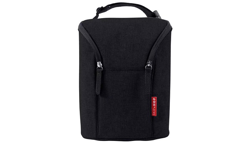 Skip Hop Double Bottle Bag - Black.