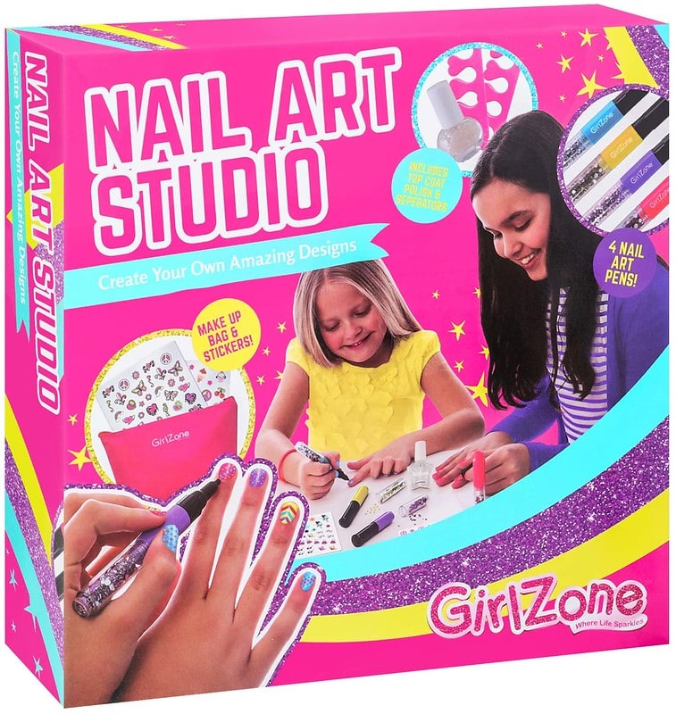 GirlZone Unicorn 16 Piece Nail Art Kit