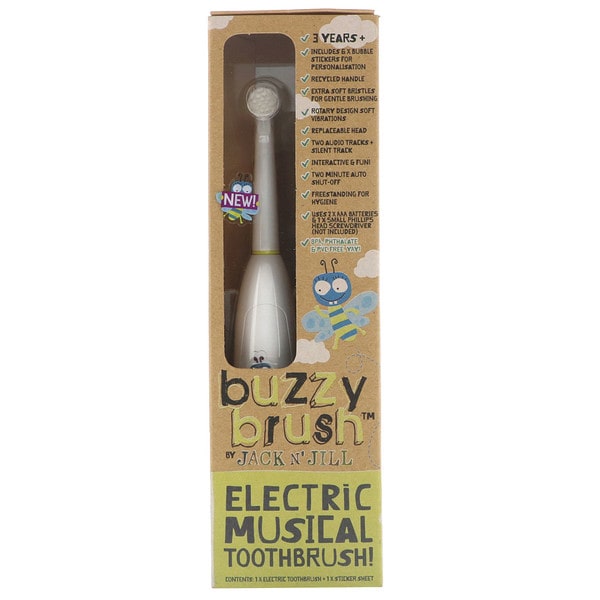Jack ‘n’ Jill Buzzy Brush, Electric Musical Toothbrush