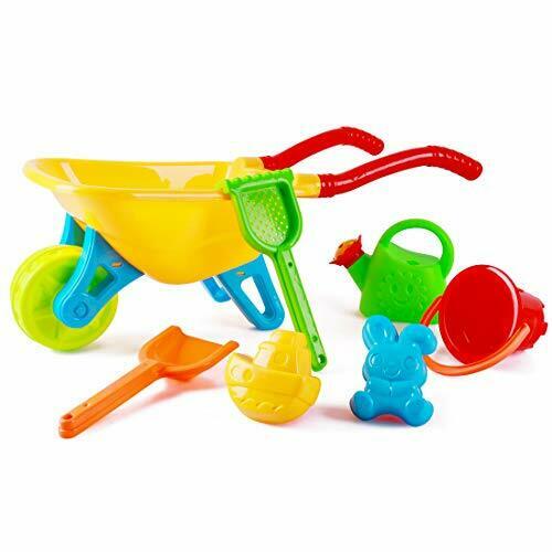 deAO Kids Wheelbarrow Gardening And Seaside Beach Play Set.