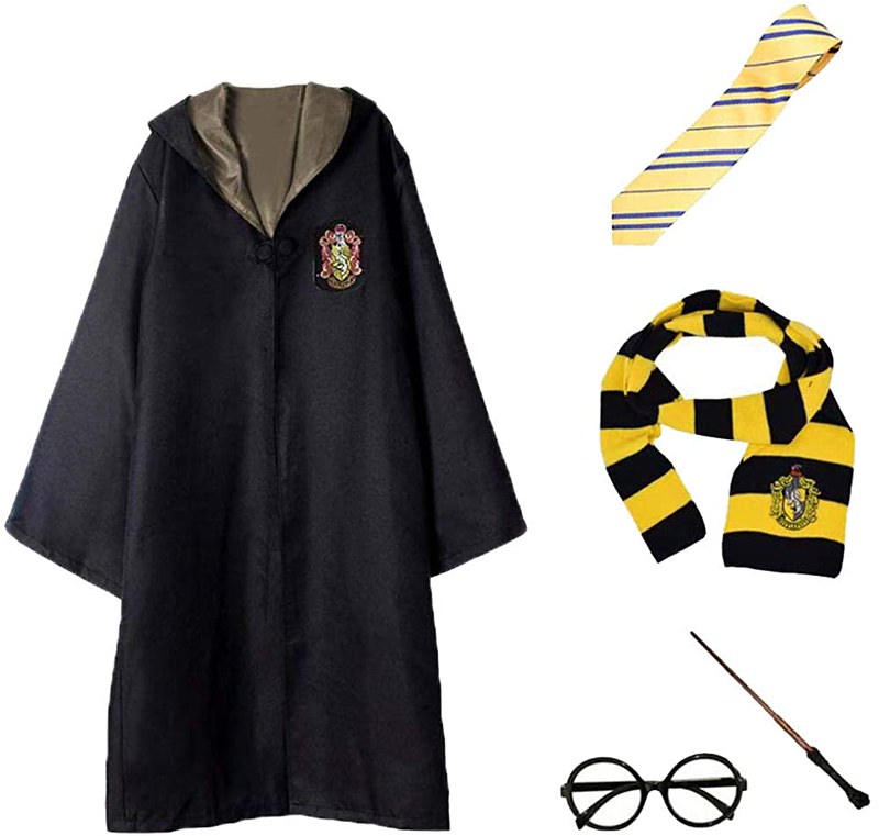 Hongfago 5 Pcs Set Hufflepuff Robe