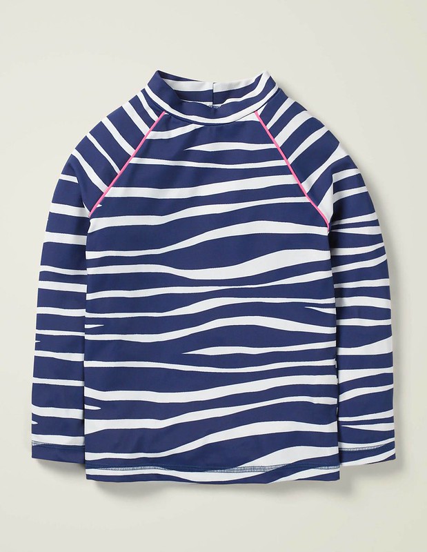 Mini Boden Long-Sleeved Rash Vest.