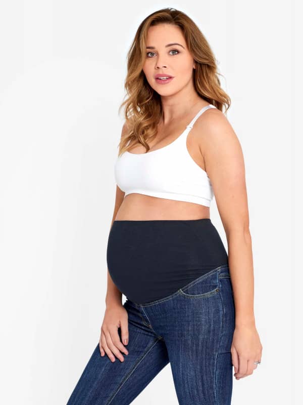 JoJo Maman Bébé Mid Wash Straight Leg Maternity Jeans