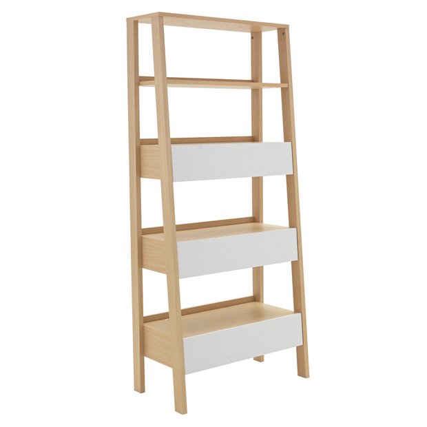Argos Home Essel 5 Shelf Leaning Bookcase.