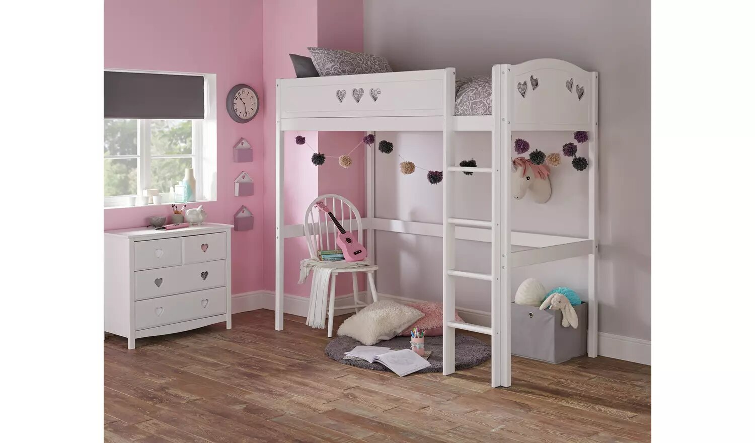Argos Home Mia High Sleeper Bed.