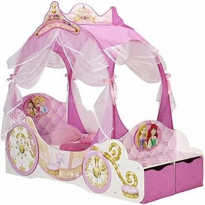 Disney Princess Carriage Bed For Toddlers.