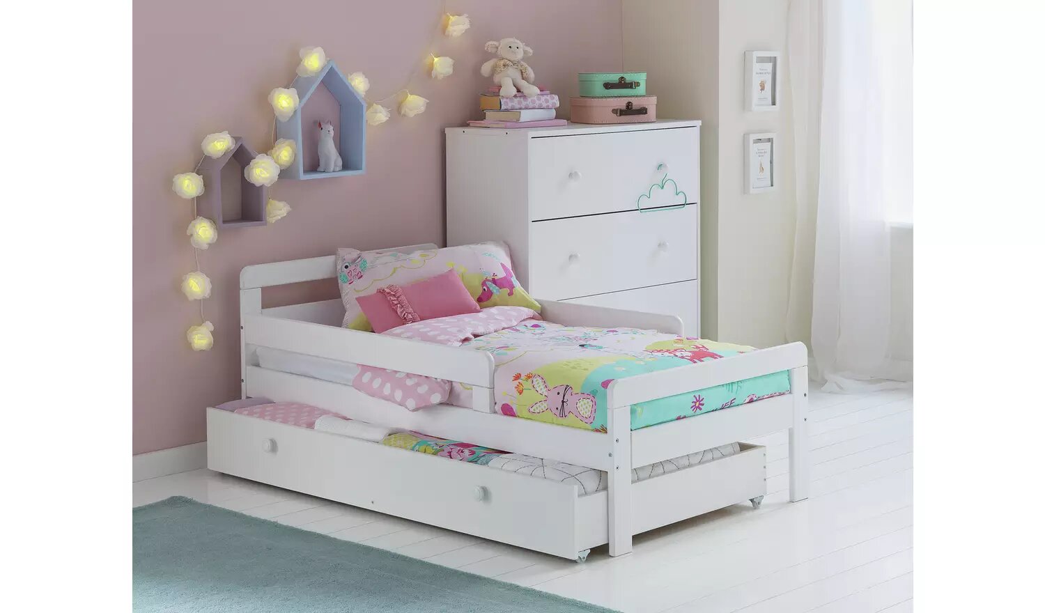 Argos Home Ellis Toddler Bed Frame With Storage.