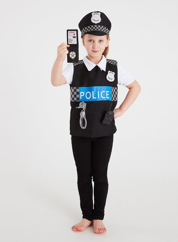 TU Police Officer Reversible Costume Set