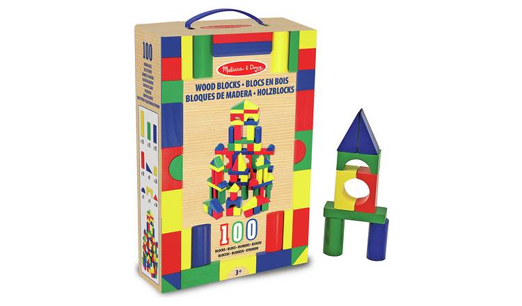 Melissa And Doug Wooden Building Blocks Set