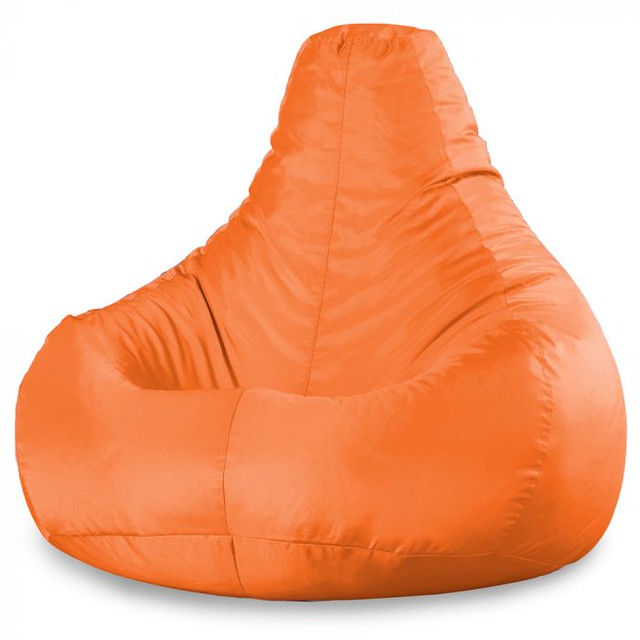 Bean Bag Bazaar High Back Recliner Chair, Orange.