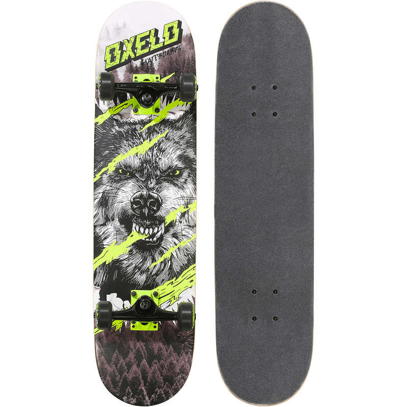 Oxelo Kids' 8 - 12 Years Skateboard Mid 500