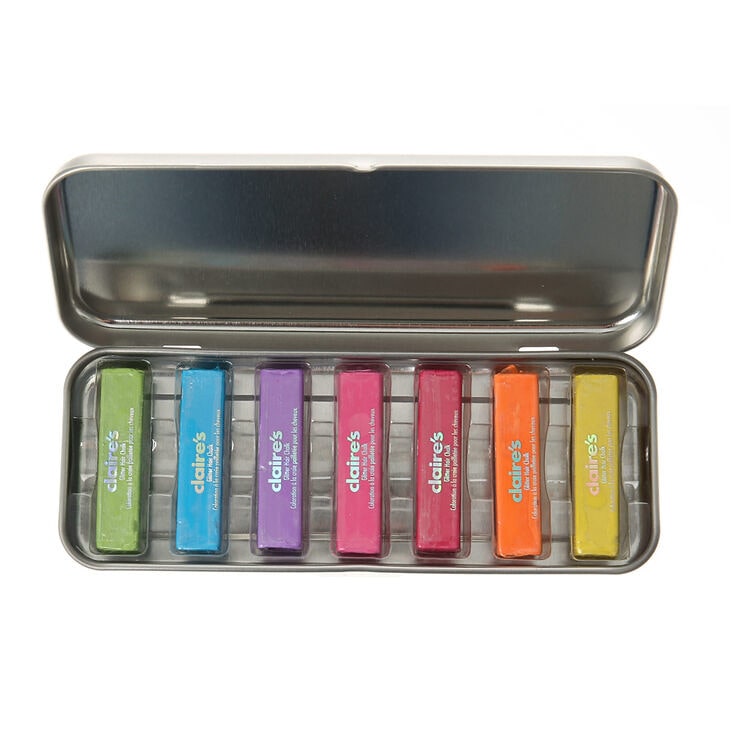 Claire's Glitter Hair Chalk Tin