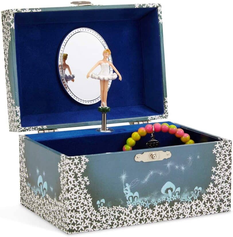 Jewelkeeper Girl's Musical Jewellery Storage Box With Twirling Fairy
