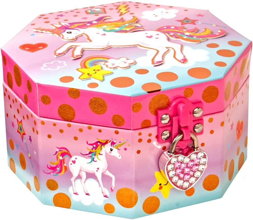 Style Girlz Unicorn Musical Jewellery Box & Heart Lock