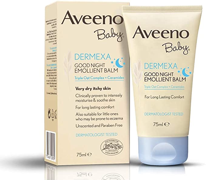 Aveeno Baby Dermexa Good Night Emollient Balm.