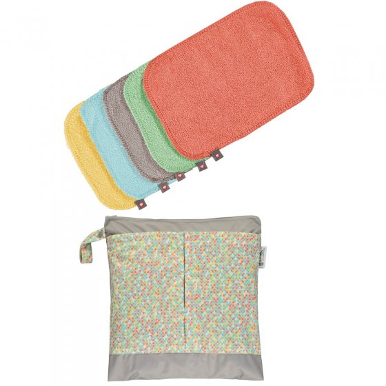 Babipur Close Pop-In Reusable Bamboo Wipes.
