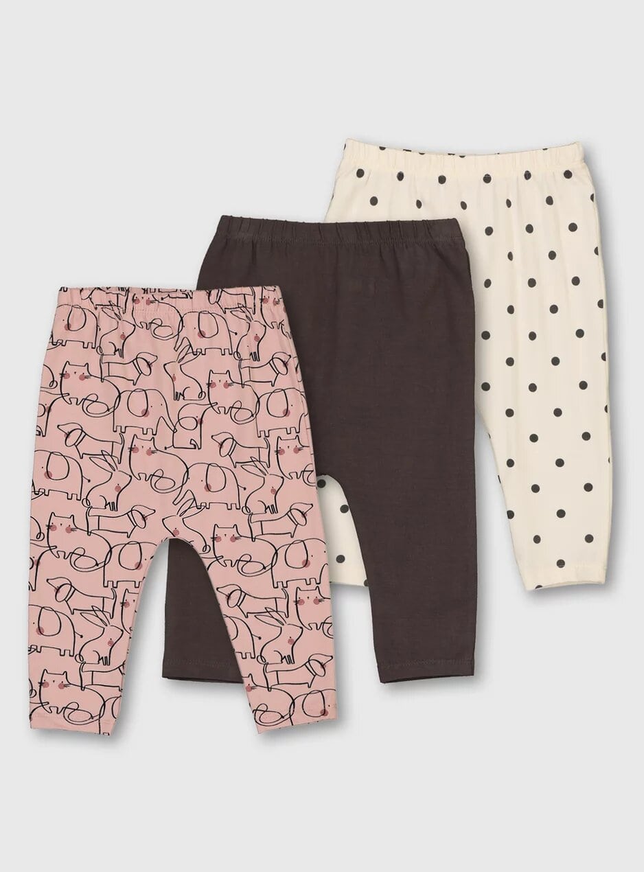 Tu Animal Print Doodle Leggings 3-Pack.