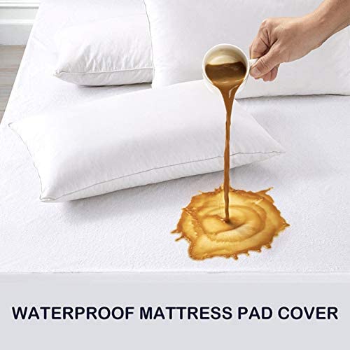 IMFAA 100% Water & Moisture Proof Extra Deep Terry Towel Mattress Protector.