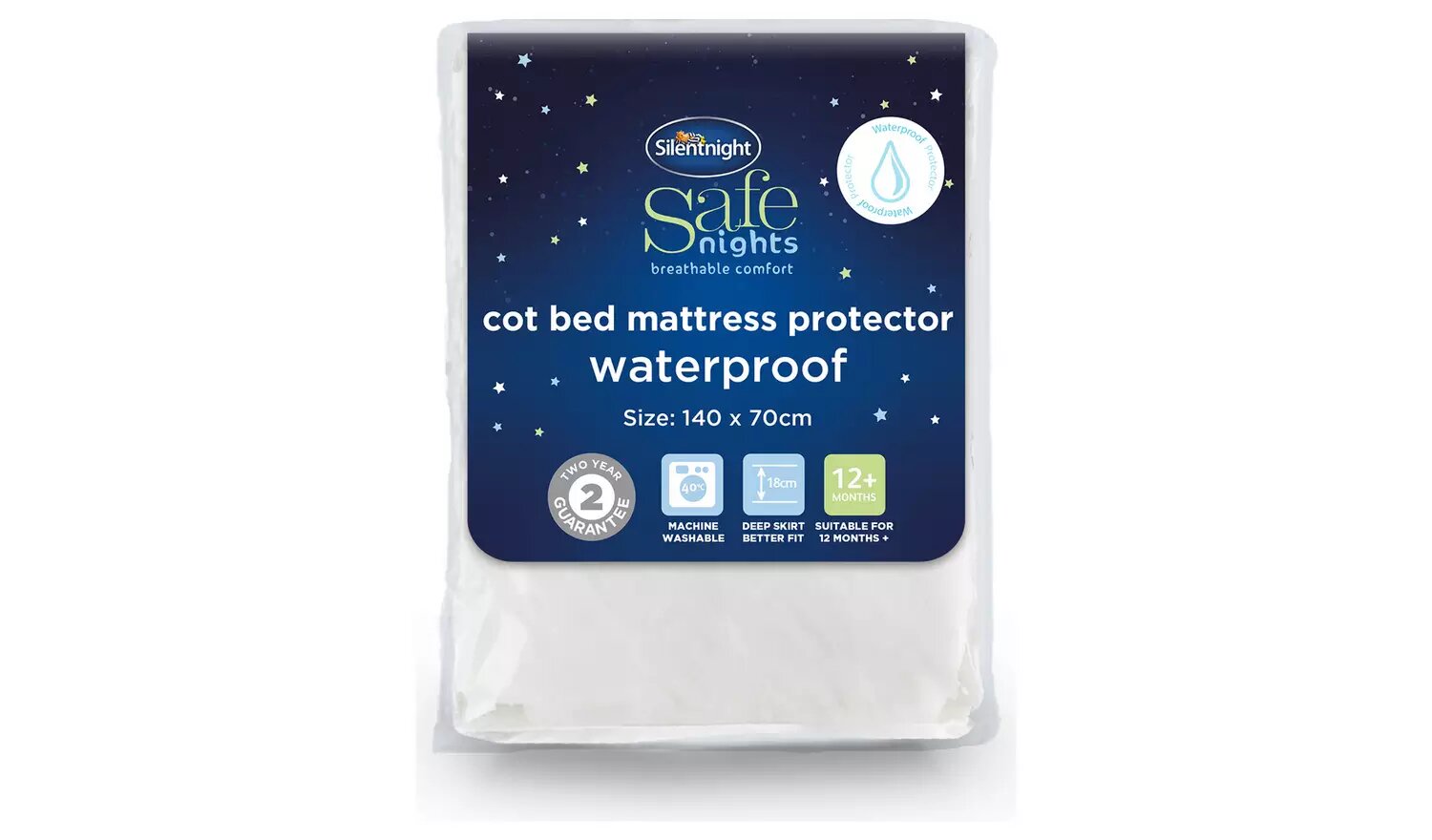 Silentnight Quilted Waterproof Mattress Protector For Toddlers.