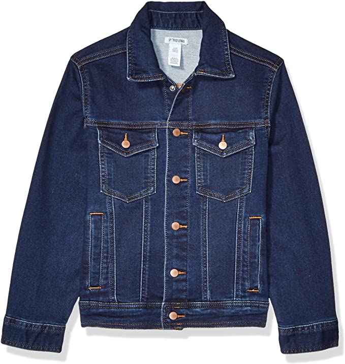 Spotted Zebra Knit Denim Jacket.