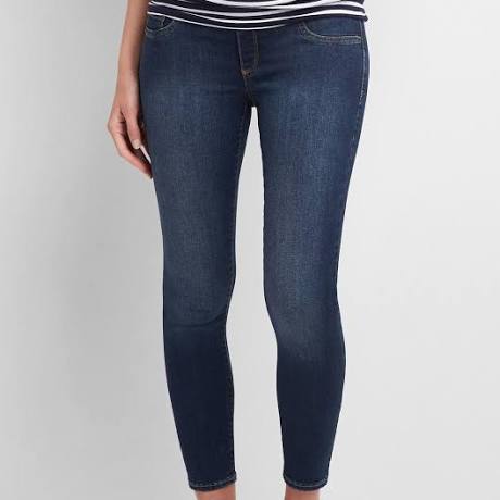 GAP Maternity Inset Panel Knit Favorite Ankle Jeggings.