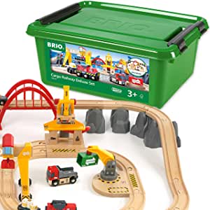 BRIO Deluxe Cargo Train Set.