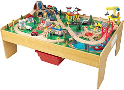 KidKraft Adventure Town Railway Train Set & Table.