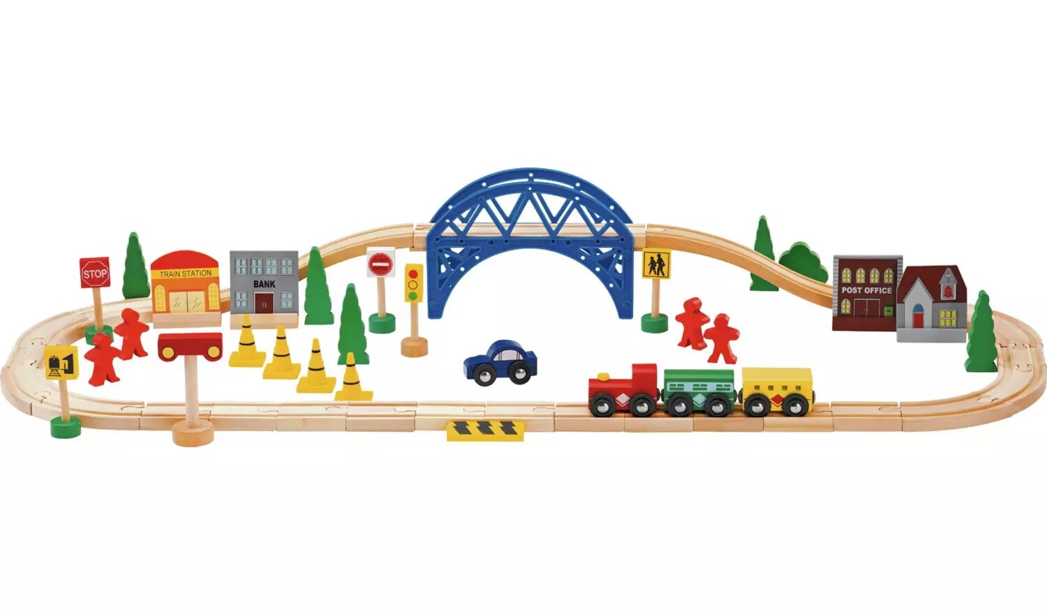 Chad Valley Wooden Train Set.