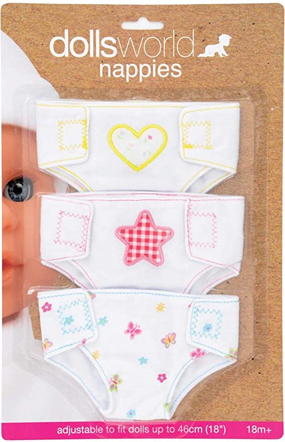 Dolls World Fabric Nappies - Amazon