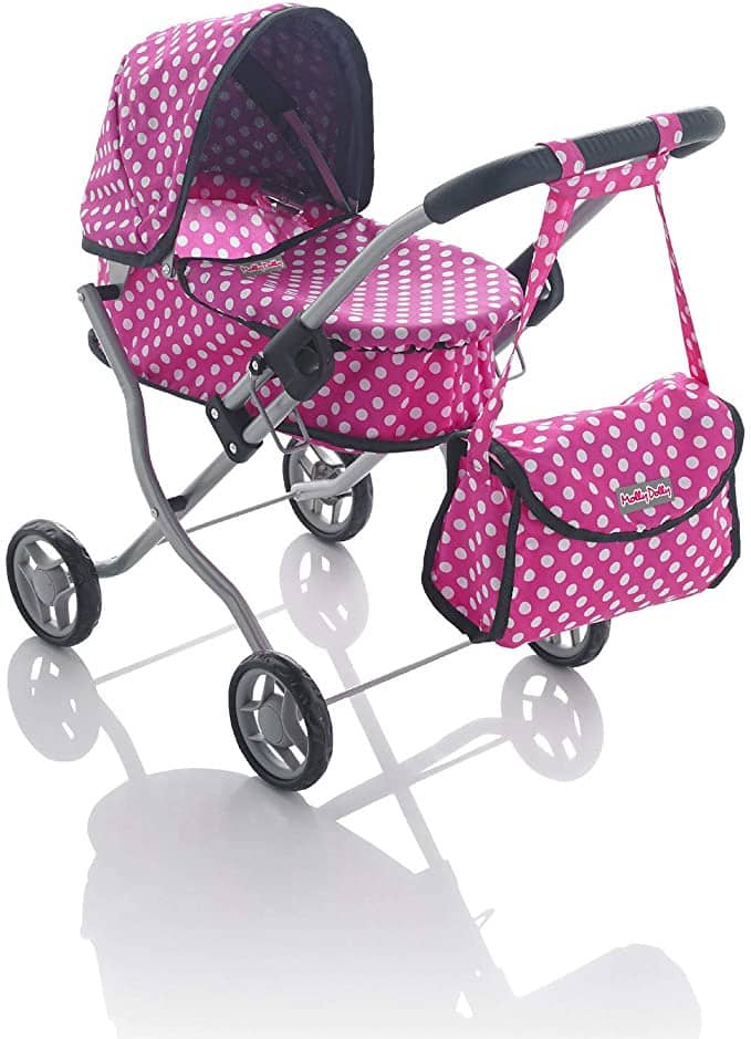 Molly Dolly Deluxe Dolls Pram- Amazon