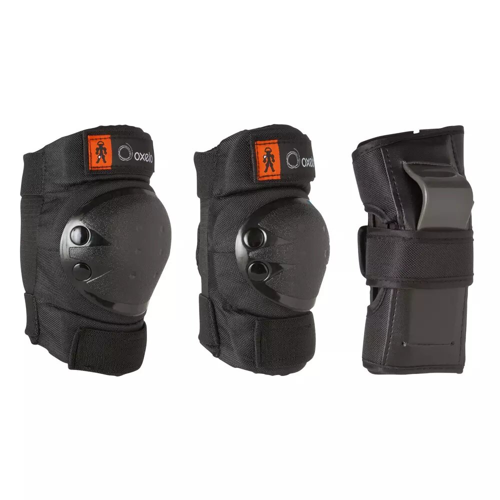 Oxelo Basic Children's 3-Piece Protective Gear Set.