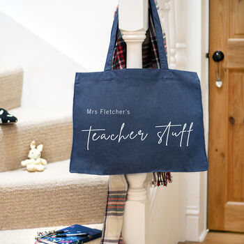 Personalised Teacher Thank You Bag, Jonny's Sister.
