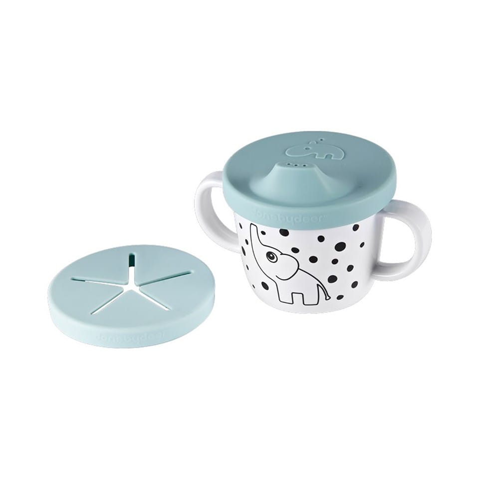 Done By Deer Blue Elphee Spout & Snack Cup - AlexAndAlexa