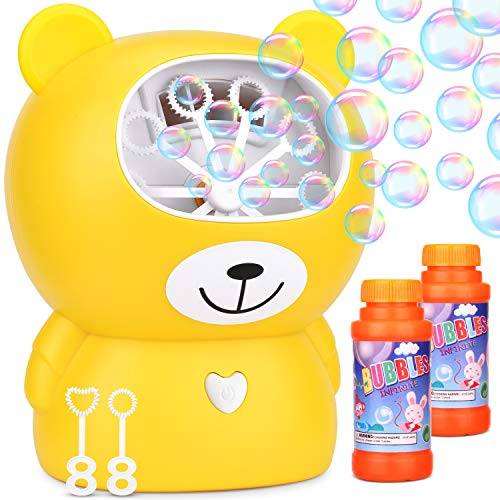 Dkinghome Automatic Bubble Machine Blower Maker Bath Toy.