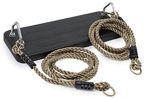 The Magic Toy Shop Deluxe Heavy Duty Solid Rubber Rope Swing Seat