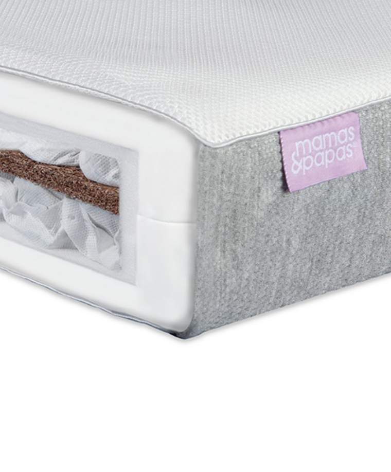 Mamas & Papas Premium Twin Spring Cotbed Mattress.