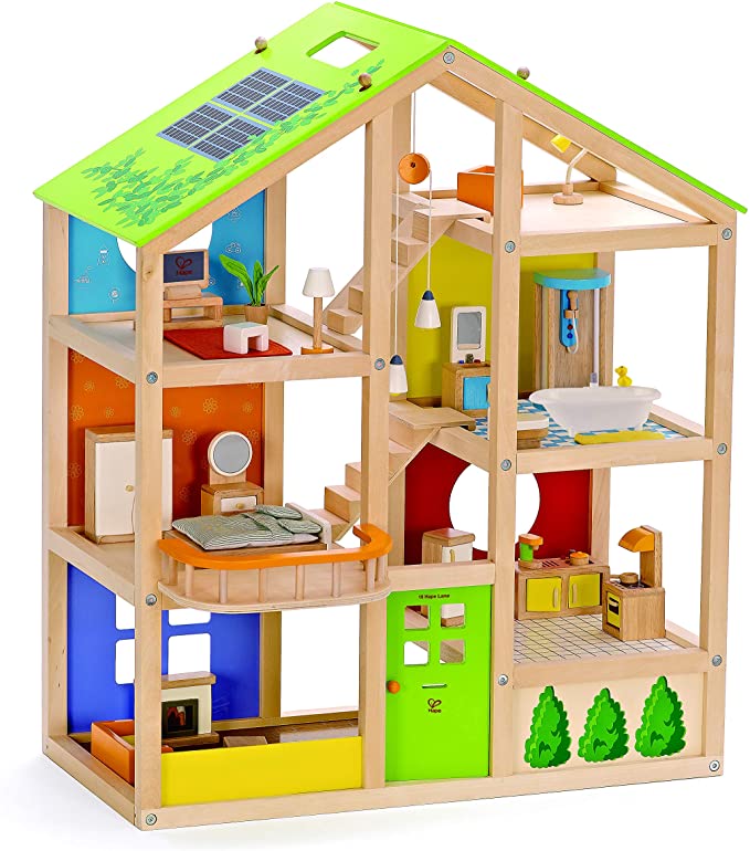Hape All Season Furnished Wooden Dolls' House.