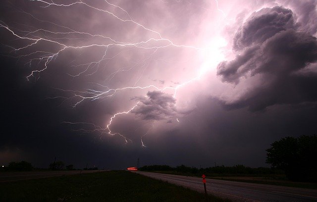 Thunderstorms are most common in hot and humid climates where air pressure can build up.
