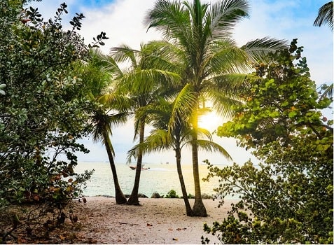 Florida is renowned for its tropical beaches, like this one in Key West.